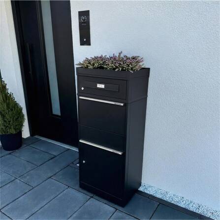 Metzler cassetta per pacchi con targhetta nominativa intercambiabile | per pacchi fino alla taglia M | Bispo RE