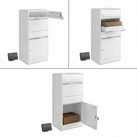 Metzler Cassetta delle Lettere e Box Pacchi con LED | Per Pacchi fino alla dimensione M | Bispo