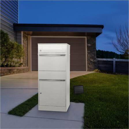 Metzler Cassetta delle Lettere e Box Pacchi con LED | Per Pacchi fino alla dimensione M | Bispo