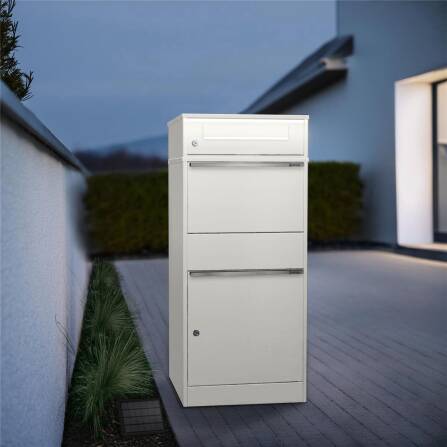 Metzler Cassetta delle Lettere e Box Pacchi con LED | Per Pacchi fino alla dimensione M | Bispo