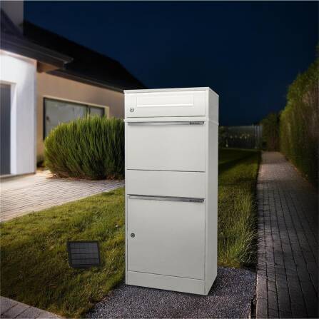 Metzler Cassetta delle Lettere e Box Pacchi con LED | Per Pacchi fino alla dimensione M | Bispo