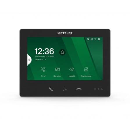 Metzler Innenstation mit 7″ Touchdisplay | Schwarz