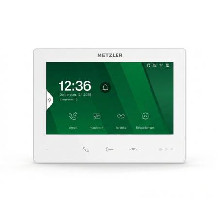 Metzler Innenstation mit 7″ Touchdisplay | Weiß