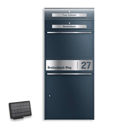 Metzler Paketbox XL mit 2 Briefkästen | LED  |...