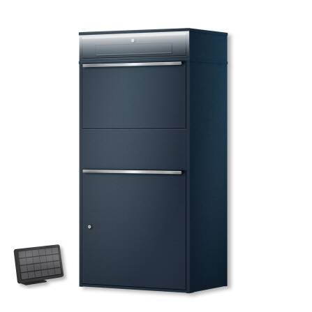 Metzler Paketbox XL mit Briefkasten | LED | RAL 7016...