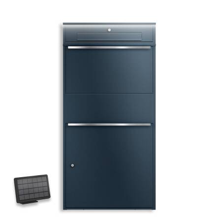 Metzler Paketbox XL mit Briefkasten | LED | RAL 7016 Anthrazit | Bispo Max 2