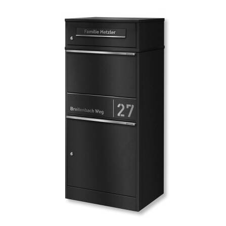Metzler Paketbox mit Briefkasten | personalisiert mit...