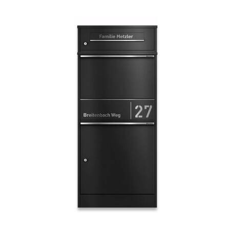 Metzler Paketbox mit Briefkasten | personalisiert mit...