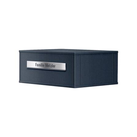 Metzler Brieffach für Paketbox Modellreihe Zivo 2 | personalisiert mit Gravur | Anthrazit