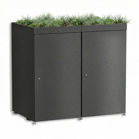 Metzler Mülltonnenbox mit Pflanzdach | 2er | 240l |...