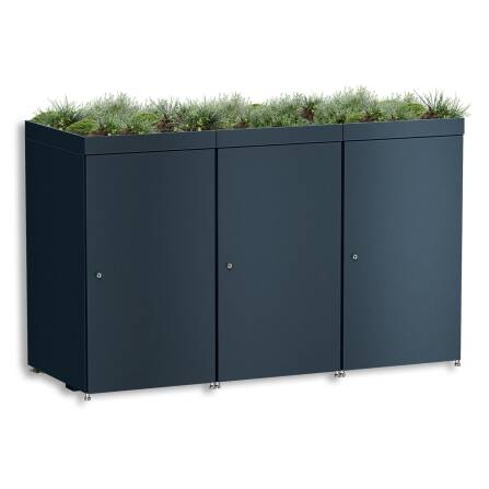 Metzler Mülltonnenbox mit Pflanzdach | 3er | 240l |...