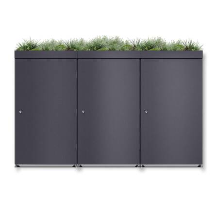 Metzler Mülltonnenbox mit Pflanzdach | 3er | 240l |...