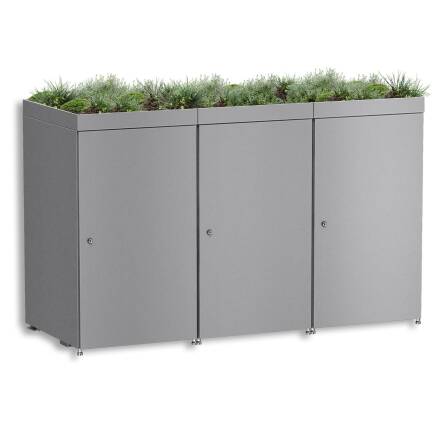 Metzler Mülltonnenbox mit Pflanzdach | 3er | 240l |...