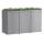 Metzler Cache-poubells avec toit végétal | 3x | en aluminium | inoxydable et massif  | Anthracite RAL 7016