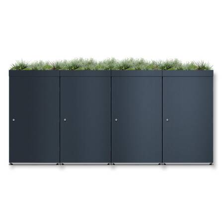 Metzler Mülltonnenbox mit Pflanzdach | 4er | 240l |...