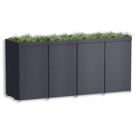Metzler Mülltonnenbox mit Pflanzdach | 4er | 240l |...
