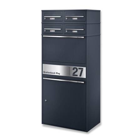 Metzler Paketbox XL mit vier Briefkästen |...