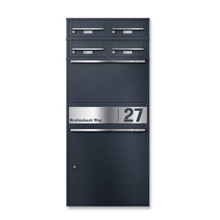 Metzler Paketbox XL mit vier Briefkästen |...