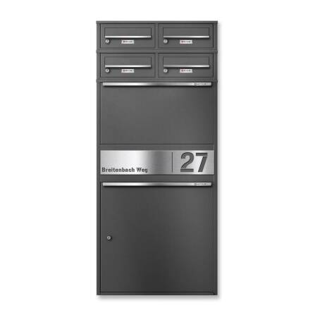 Metzler Paketbox XL mit vier Briefkästen |...