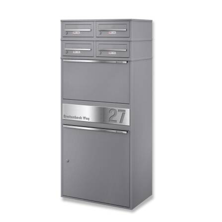 Metzler Paketbox XL mit vier Briefkästen |...