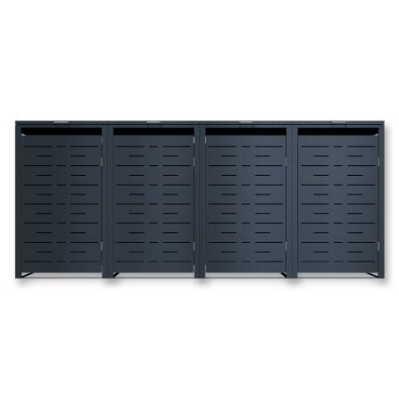 Metzler Design-Mülltonnenbox | 4er | 240l |...