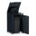 Metzler Cache-poubelle | Cache Individuel | Inoxydable et massif | 240 l RAL7016 Gris Anthracite mat