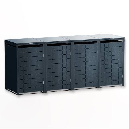 Metzler Design-Mülltonnenbox | 4er | 240l |...