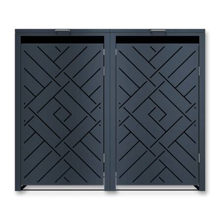 Metzler Design-Mülltonnenbox | 2er | 240l |...