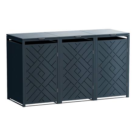 Metzler Design-Mülltonnenbox | 3er | 240l |...