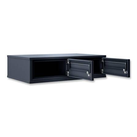 Metzler doppeltes Brieffach für Ihre Paketbox | mit austauschbarem Namensschild |  für Modellreihe Bispo Max