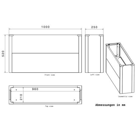 Metzler 3er-Set aus den Hochbeeten S, M und L | RAL 7016 Anthrazitgrau | 75  x 100 x 77 cm