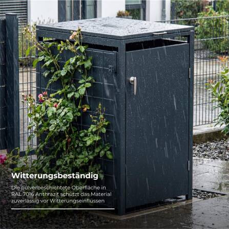 Metzler Rankgitter für Mülltonnenboxen | Begrünung & natürliche Dekoration | RAL 7016 Anthrazit