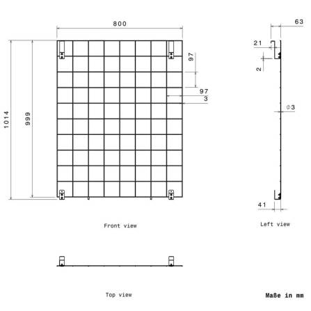 Metzler Rankgitter für Mülltonnenboxen | Begrünung & natürliche Dekoration | RAL 7016 Anthrazit