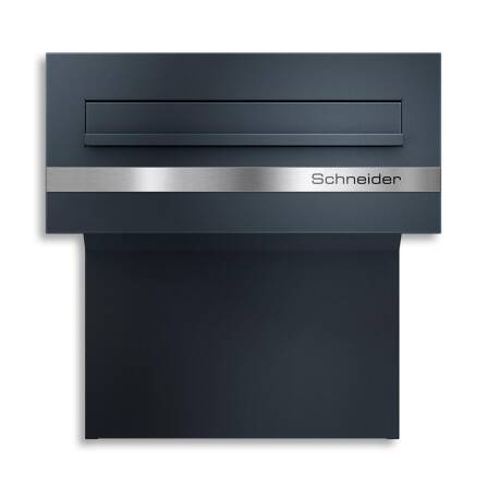 Ersatz Gravurplatte aus Edelstahl für den Briefkasten "Nora"