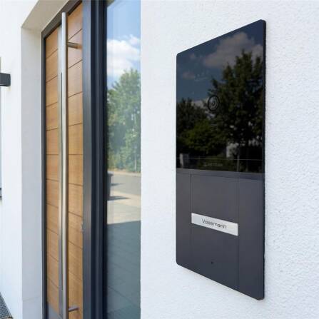 Metzler XDM10 PRO Video-Türsprechanlage mit austauschbarem Namensschild | 2-Draht-BUS | 1 Klingeltaster | RAL 7016 Anthrazit | Maxior