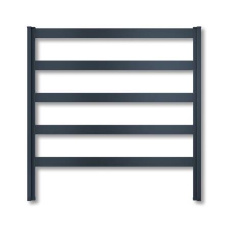 Metzler Rankgitter für Hochbeet mit Stauraum | Pulverbeschichtet in RAL 7016 Anthrazit | 100 x 100 cm