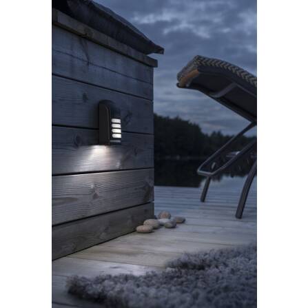 Außenwandleuchte LED | 4500K Neutralweiß | IP54 | Prato | Schwarz