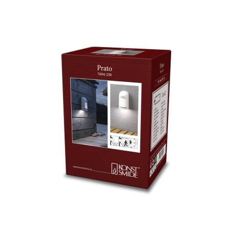 Außenwandleuchte LED | 4500K Neutralweiß | IP54 | Prato | Weiß