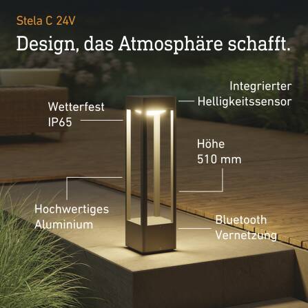 LED Stehleuchte | Stela C | 24V Garten-Lichtsystem