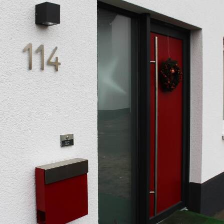 Metzler Türklingel LED Edelstahl Anthrazit 3D-Namensschild | Otto