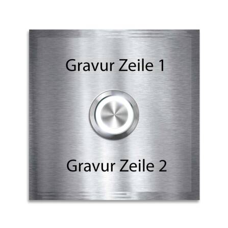 Metzler Türklingel Edelstahl V2A LED-Drucktaster und Gravur | Ari