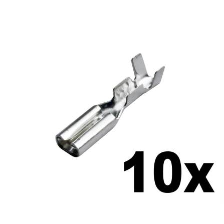 10 Flachsteckhülsen 2,8x0,8mm