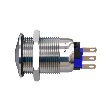 Metzler - Drucktaster 19mm - IP67 IK10 - Edelstahl -...