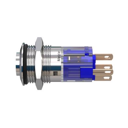 Metzler - Drucktaster 16mm - LED Ringbeleuchtung Rot -...