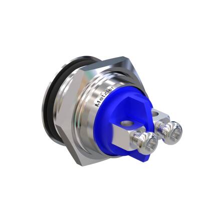 Metzler - Drucktaster 16mm - IP67 IK10 - Edelstahl - Hervorstehend - Schraubkontakte