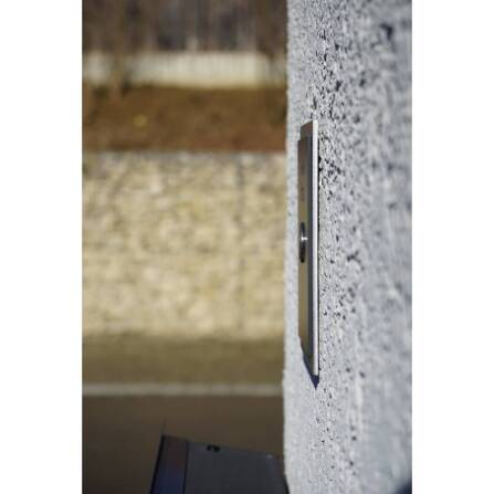 Metzler Klingelschild Edelstahl Anthrazit Gravur + LED-Taster | Decker