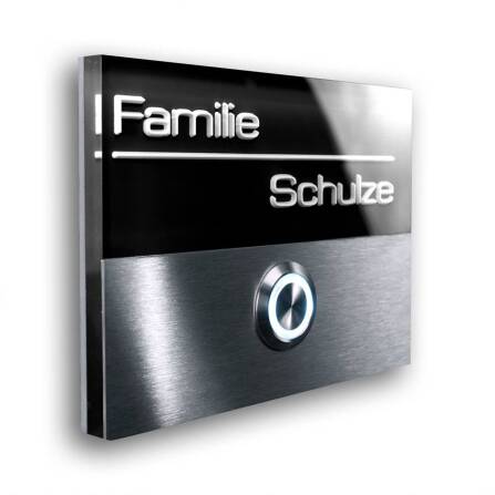 Metzler Türklingel Schwarz Edelstahl...