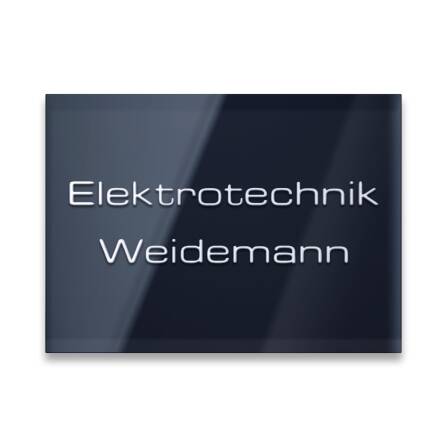 Namensschild in Anthrazit mit 3D-Tiefengravur