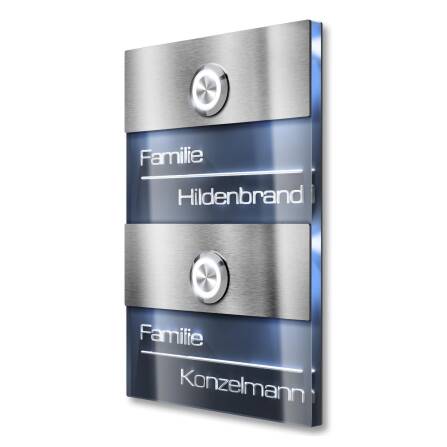 Metzler Sonnette immeuble collectif deux parties anthracite plusieurs options | Sena M2