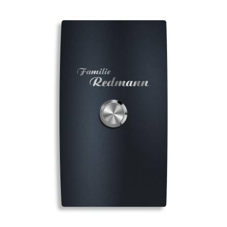 Metzler Funkklingel Einfamilien | geschwungen | hohe Reichweite | Anthrazit RAL 7016 | Dora